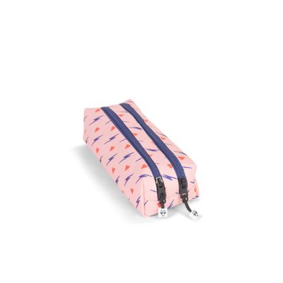 Trousse Heart - 2 compartiments - rose - Pol Fox