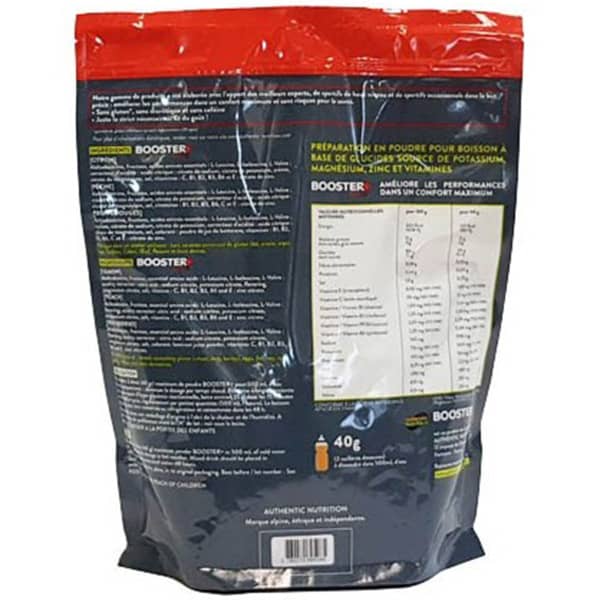 Boissons énergétiques AUTHENTIC NUTRITION BOOSTER+ 1500G PECHE