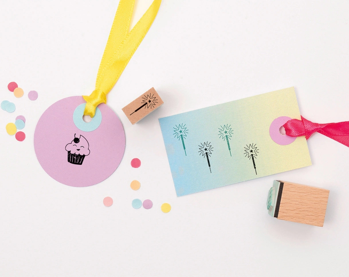 Holzstempel-Set HAPPY BIRTHDAY 11-teilig