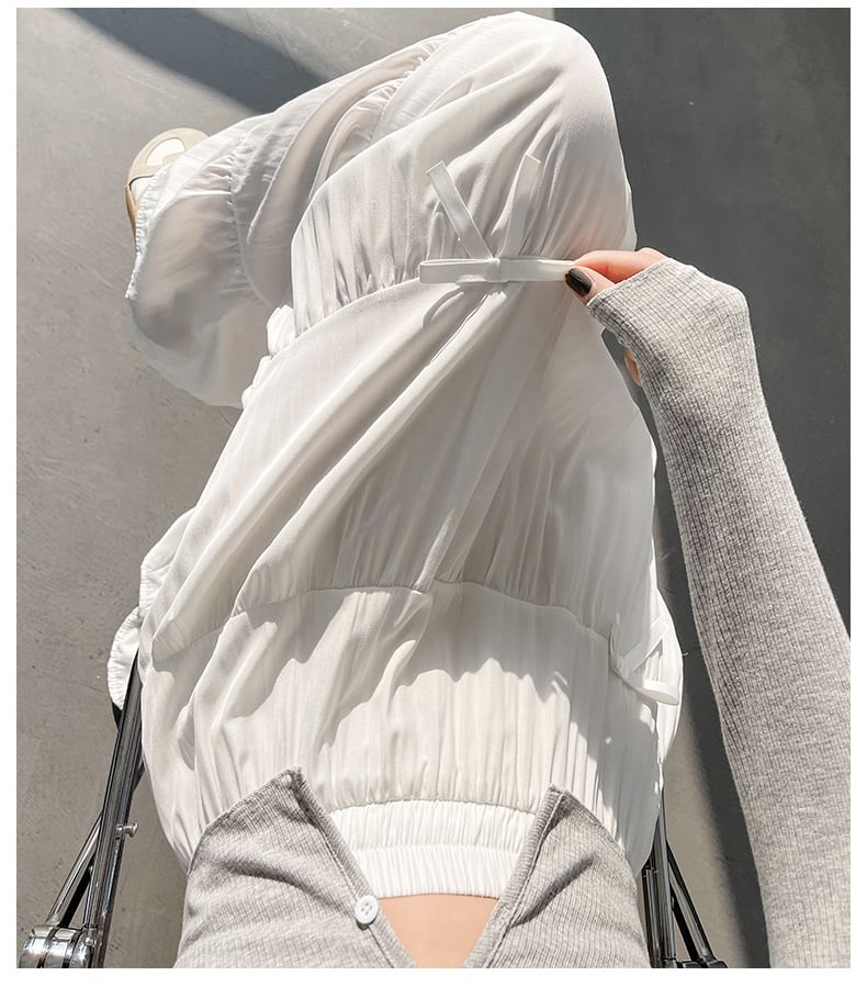 Cloud Nine - Effen maxi-A-lijn rok met elastische taille en strik