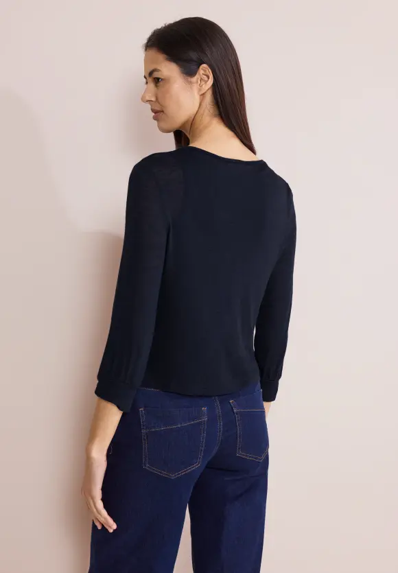 Bolero Strickjacke - deep blue
