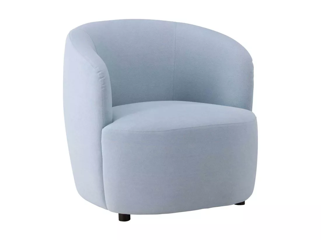 Fauteuil en tissus bleu Bobbo