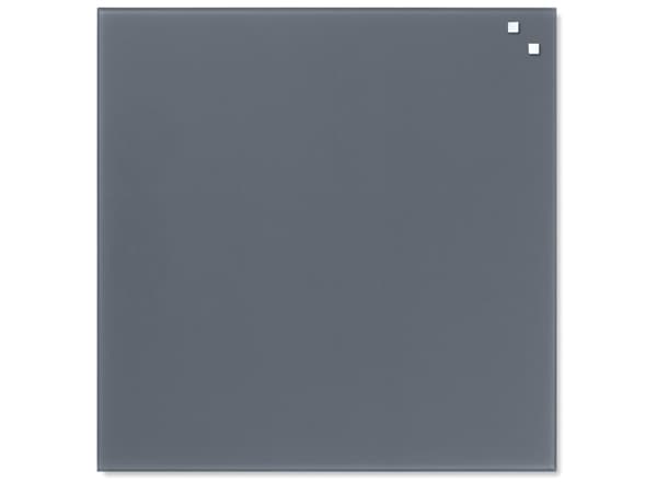 Magnetisk glastavle NAGA 45x45 cm grå