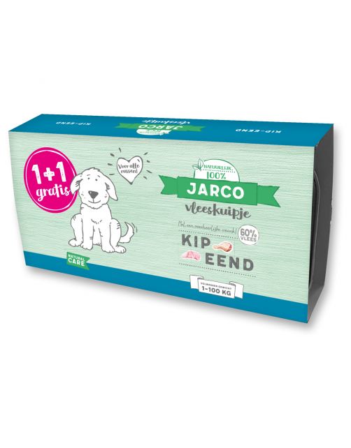 Jarco Dog Vleeskuipje 1+1 2x150 g - Hondenvoer