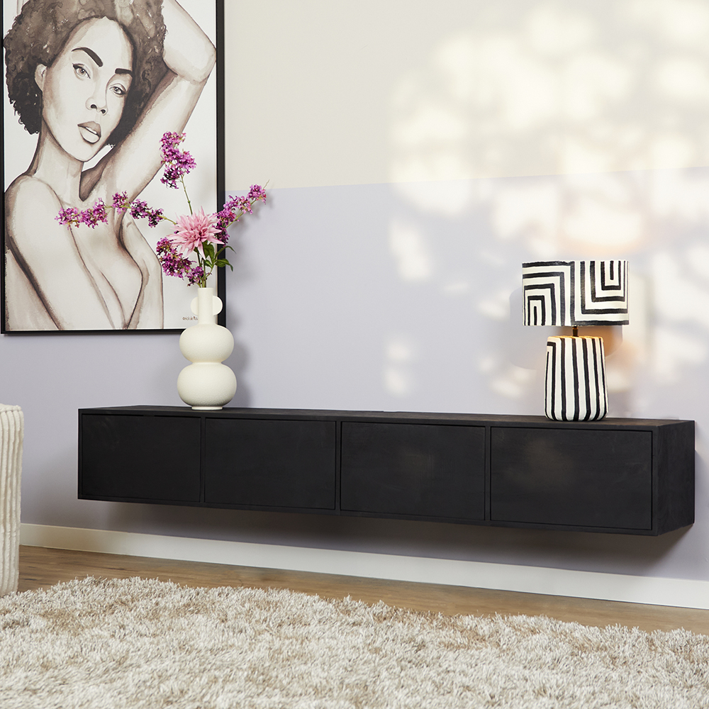Zwevend Tv-meubel All Black 240