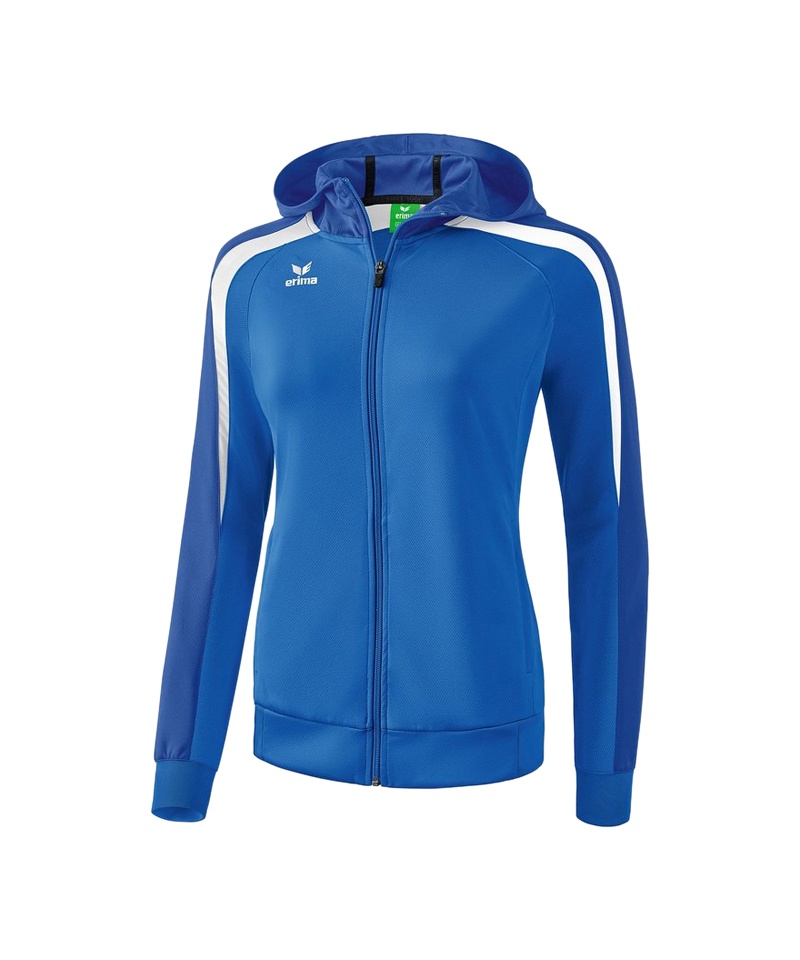 Erima Liga 2.0 Kapuzenjacke Damen Blau Weiss
