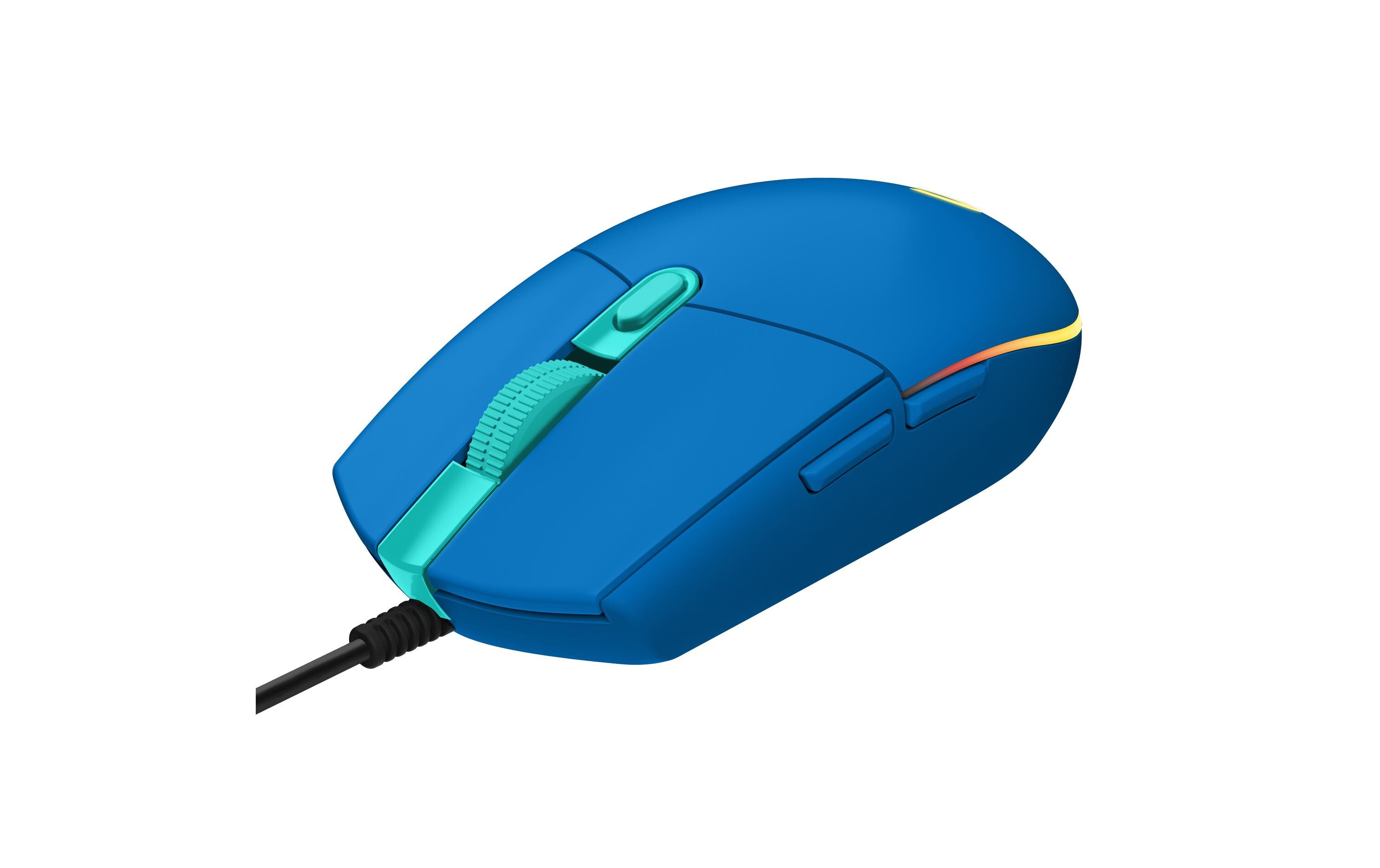 Gaming-Maus G203 Lightsync BlauReaktionsschnelle und leichte USB-Gamingmaus