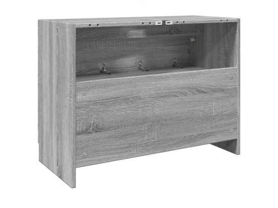 Armoire d'évier sonoma gris 78x37x59 cm bois d'ingénierie