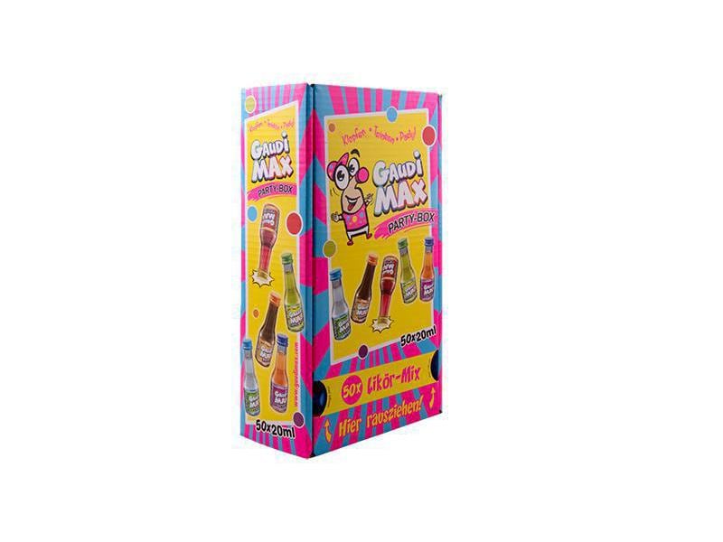 GaudiMax Party-Box 50 x 20 ml Fruchtige Liköre im Mini Format