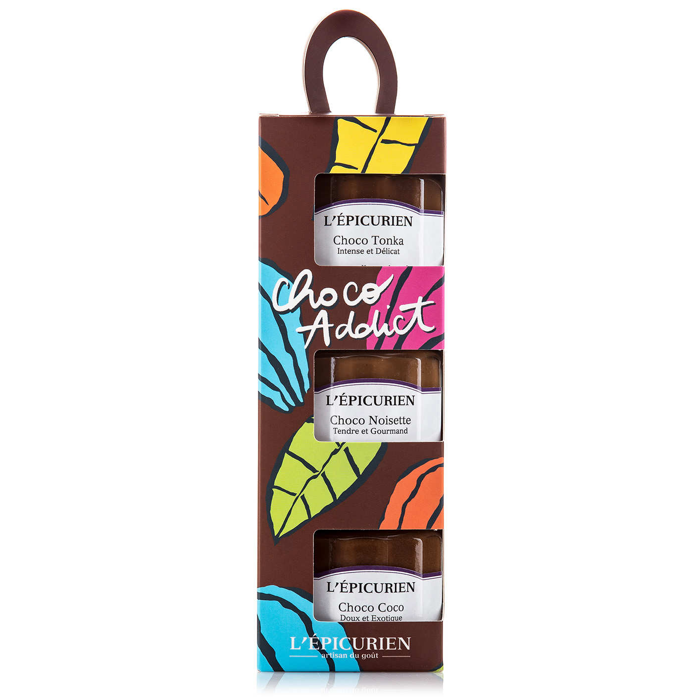 Coffret choco addict - 3 pâtes à tartiner