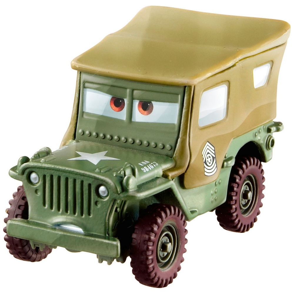 Pixar Cars Sarge Modellauto im Maßstab 1:55 (Druckguss)