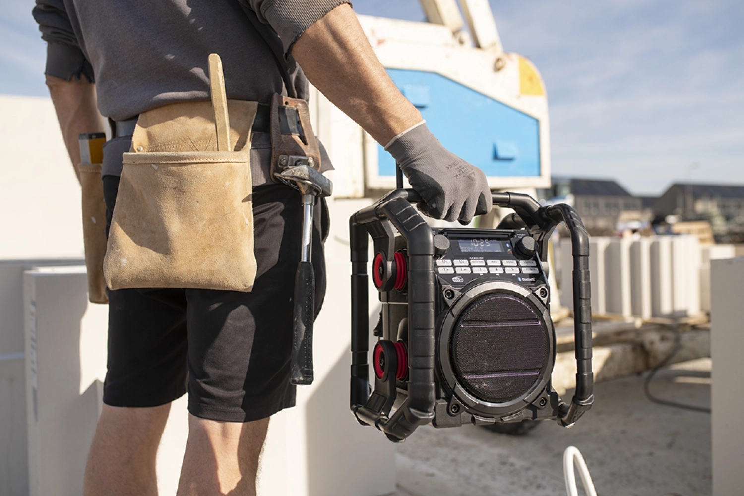 PerfectPro TP3 Bouwradio - FM RDS - DAB  - Bluetooth - aux in - werkt op stroom & batterij