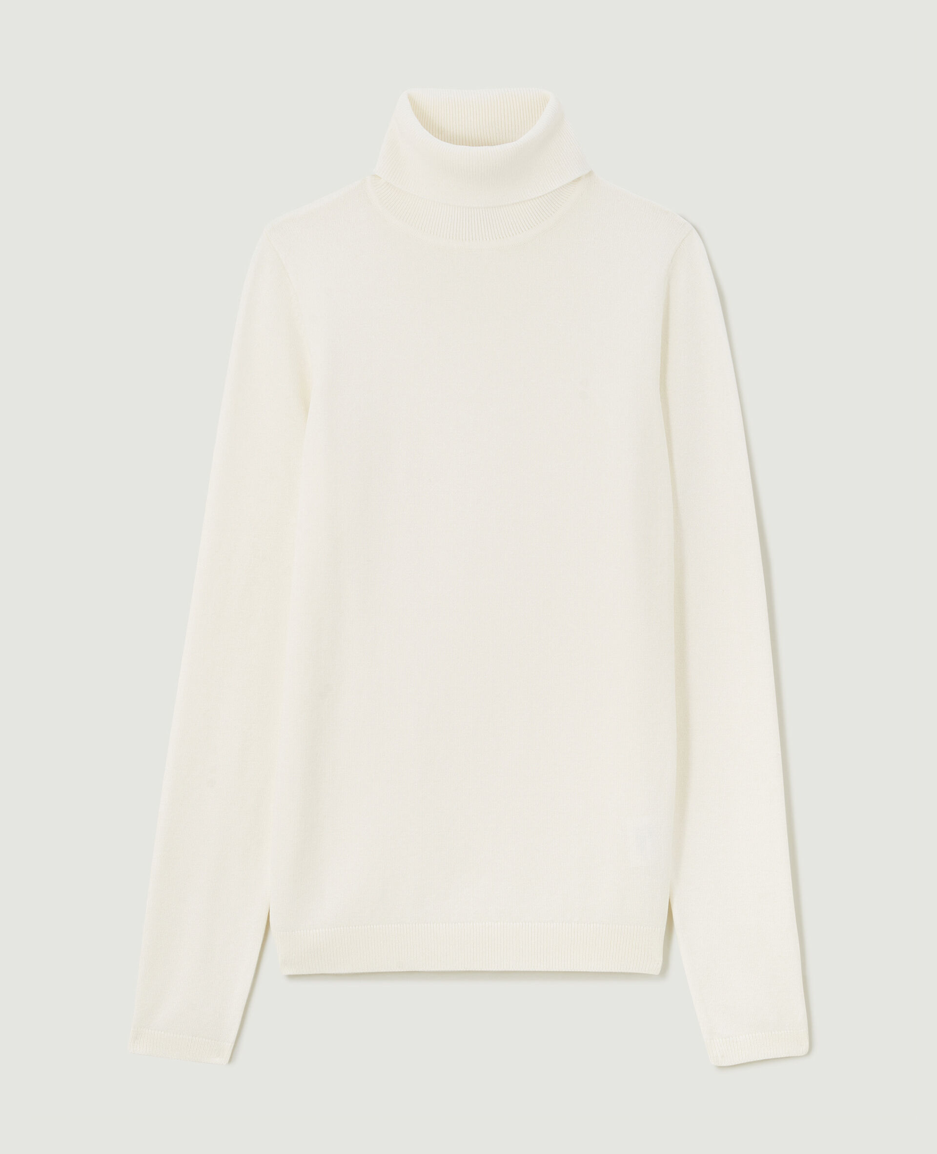 Pull à col roulé - Blanc