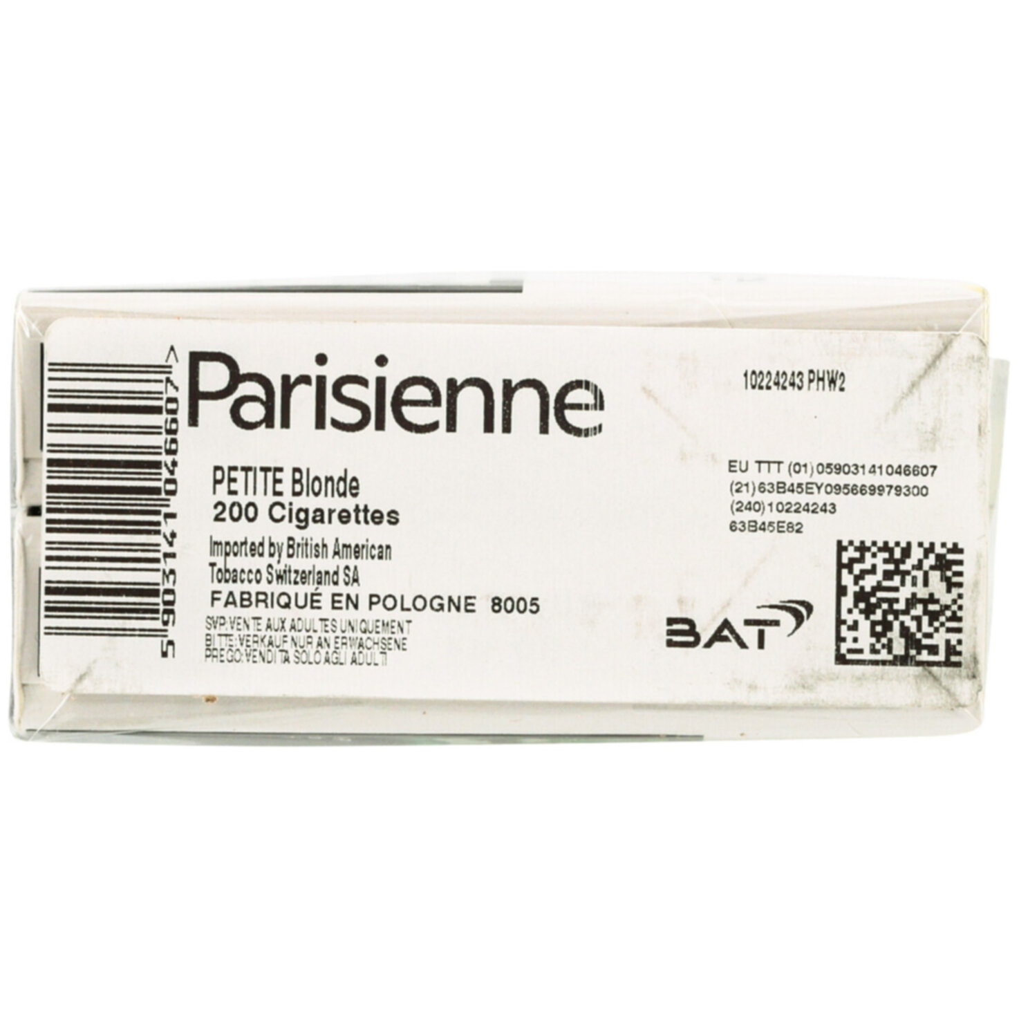 Parisienne Zigaretten Petite Orange Stange