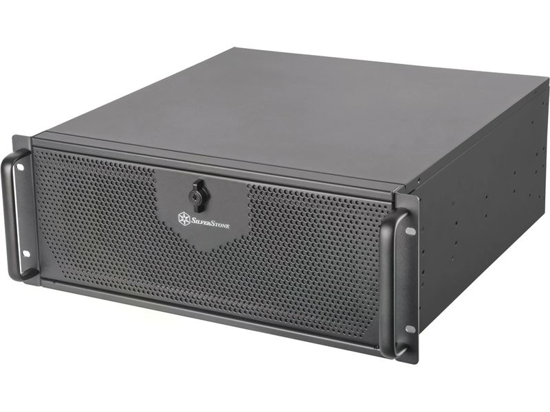 SilverStone Gehäuse RM42-502 4U Rackmount-Servergehäuse mit Flüssigkeitskühlungskompatibilität