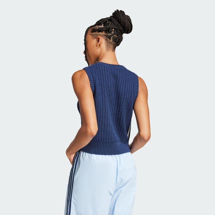 Adidas Original Veste sans manches maille Adicolor
