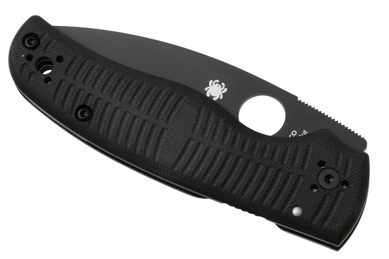 Spyderco Shaman Salt Black DLC CPM MagnaCut C229GMCBKP Black G10 zakmes, Sal Glesser design