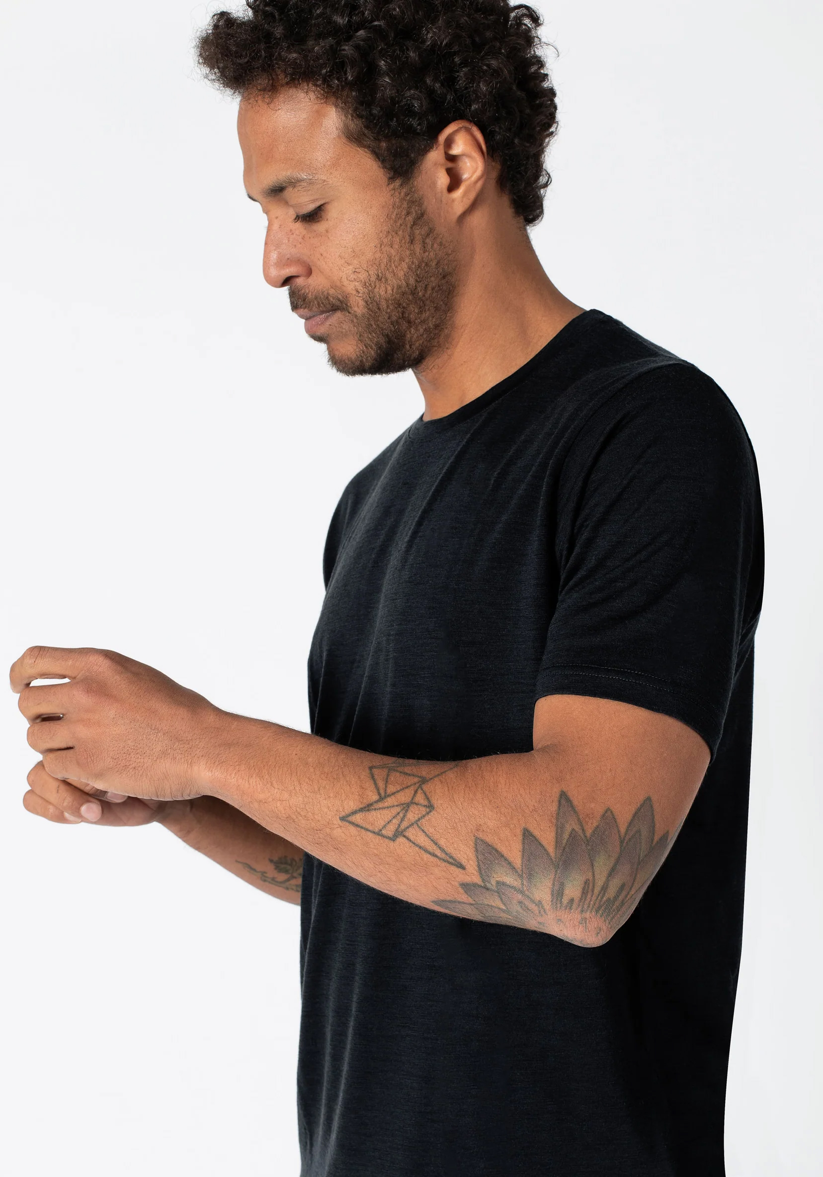 Jeckybeng The Merino Tee Unisex Deep Black