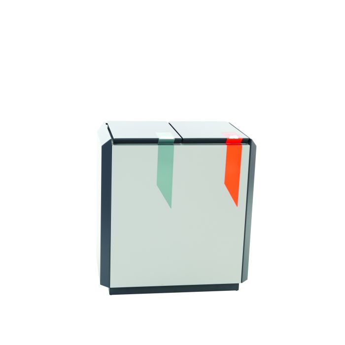 DutchDesign Brandveilige Afvalscheidingsunit Recyclostar 2 110 Liter afvalbak RecycloStar 2 (VB708420)