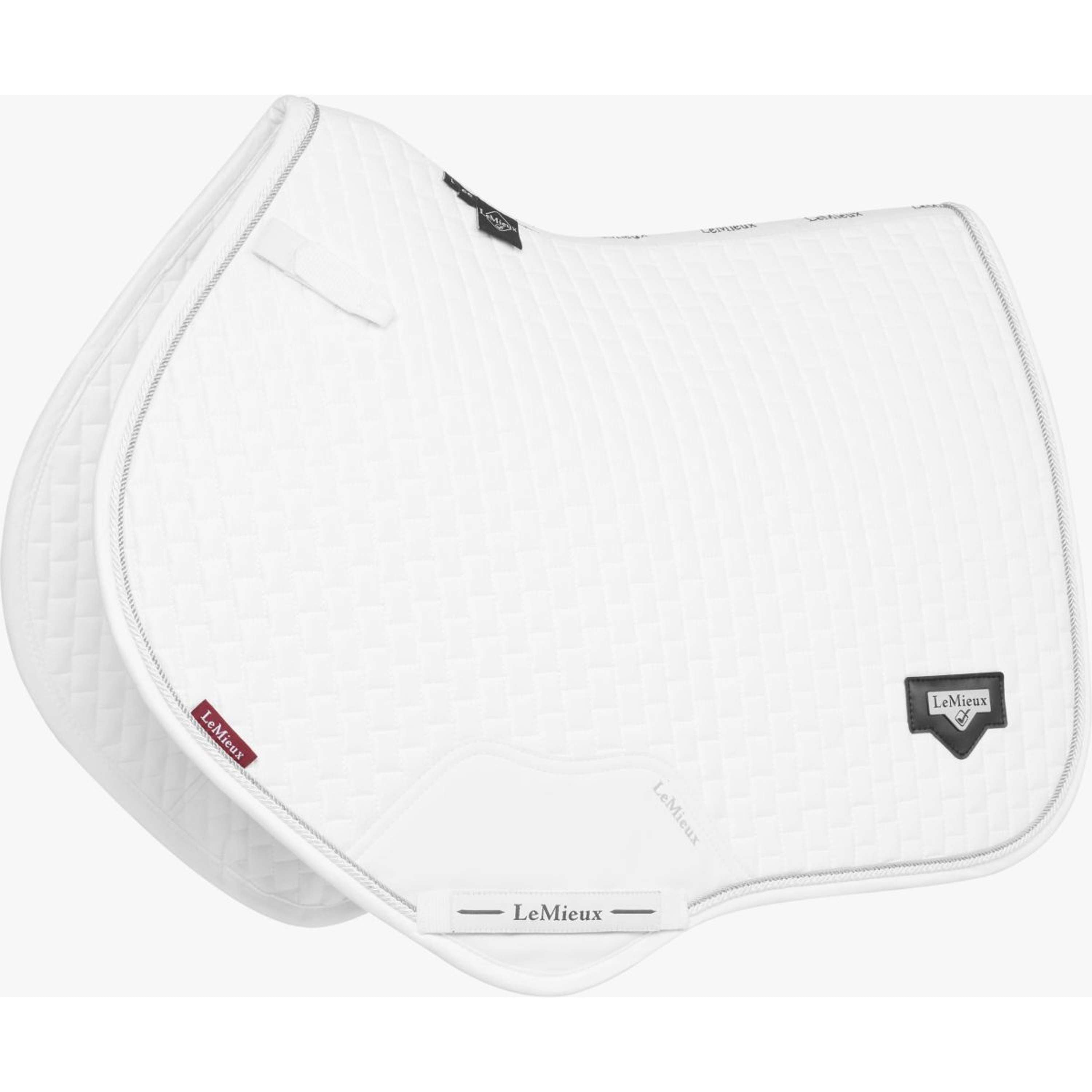 LeMieux Zadeldekje Puissance Suede Close Contact Wit