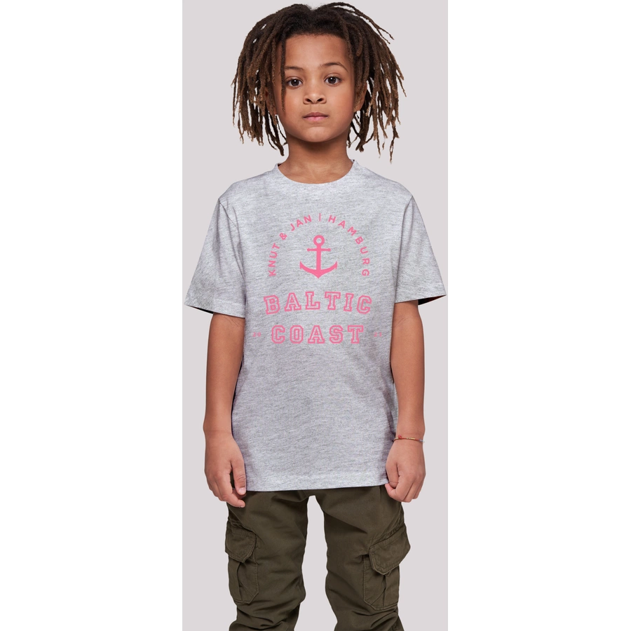 F4NT4STIC T-Shirt Baltic Coast Knut & Jan Hamburg heather grey