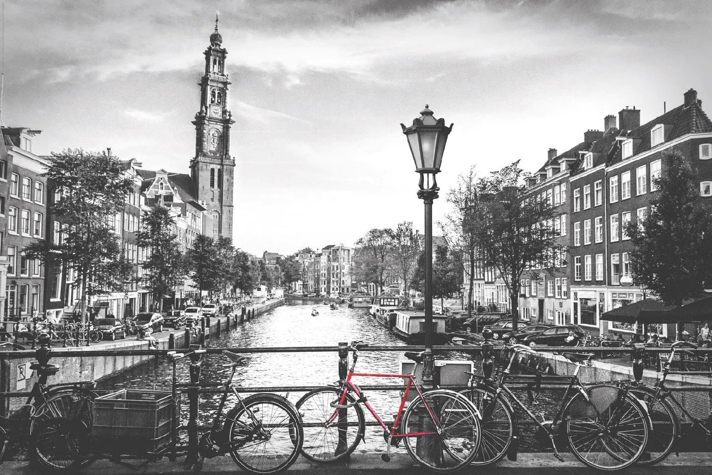 Poster Amsterdam Kanal, 61 x 91 cm