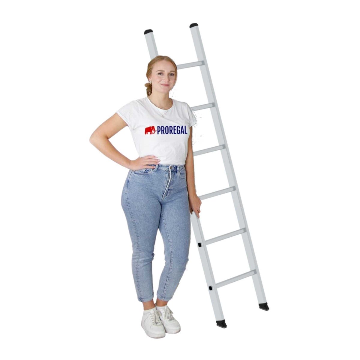 PROREGAL Sportenladder zonder dwarsbalk 6 sporten
