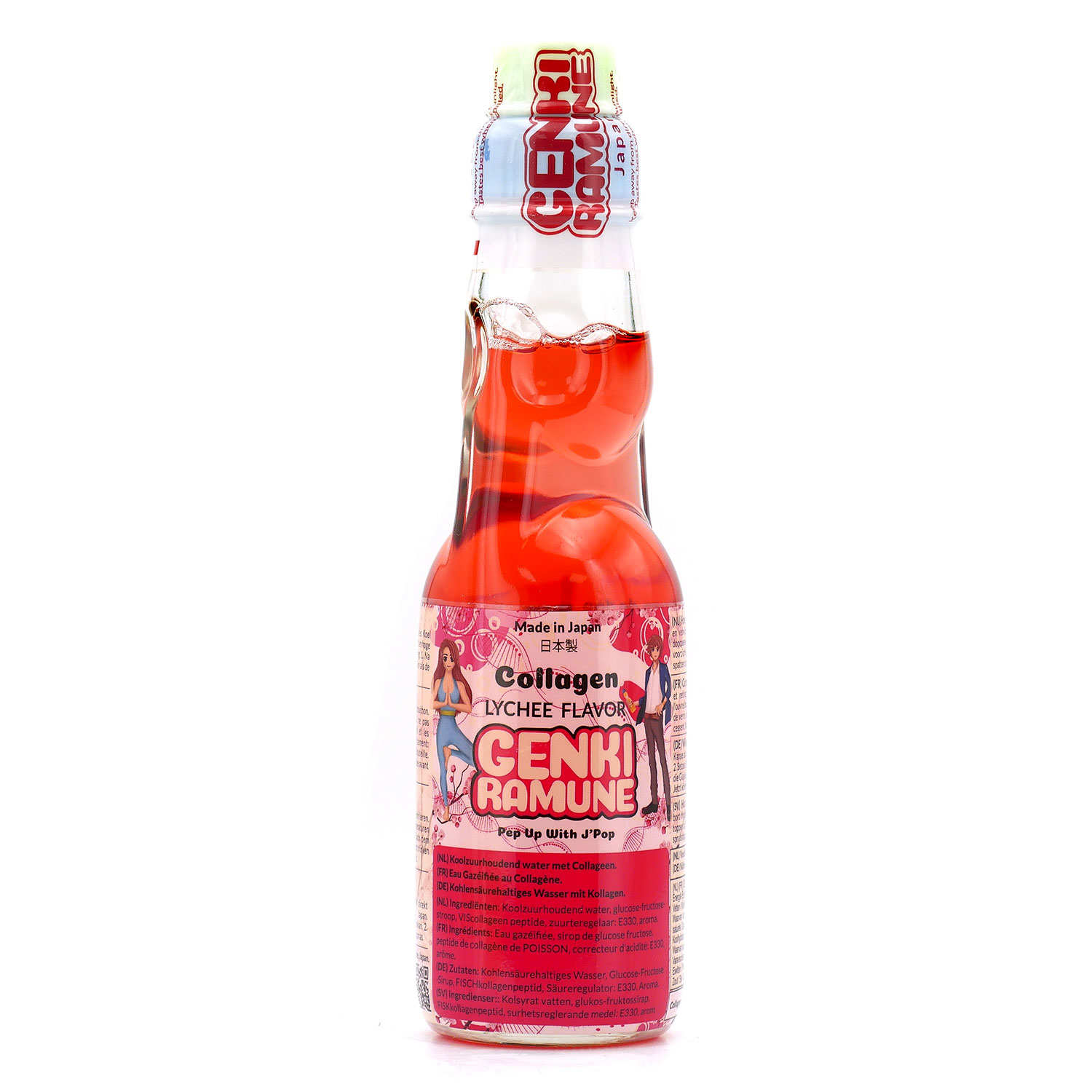 Limonade japonaise Ramune Litchi Collagène