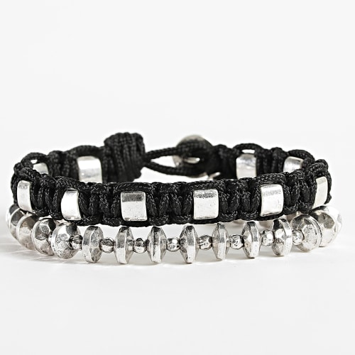 Bracelet Multi-rangs Military Precision Noir