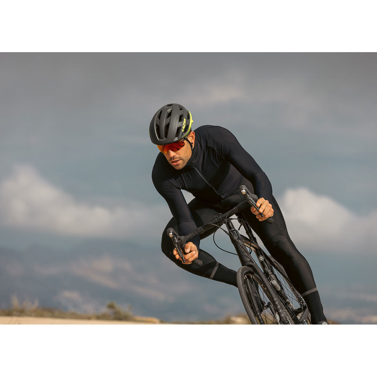 Lazer Strada KinetiCore Race Fietshelm Mat Donkergrijs/Geel
