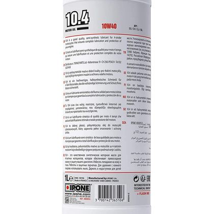 Huile moteur Ipone 10.4 10W40 1 LITRE Universel