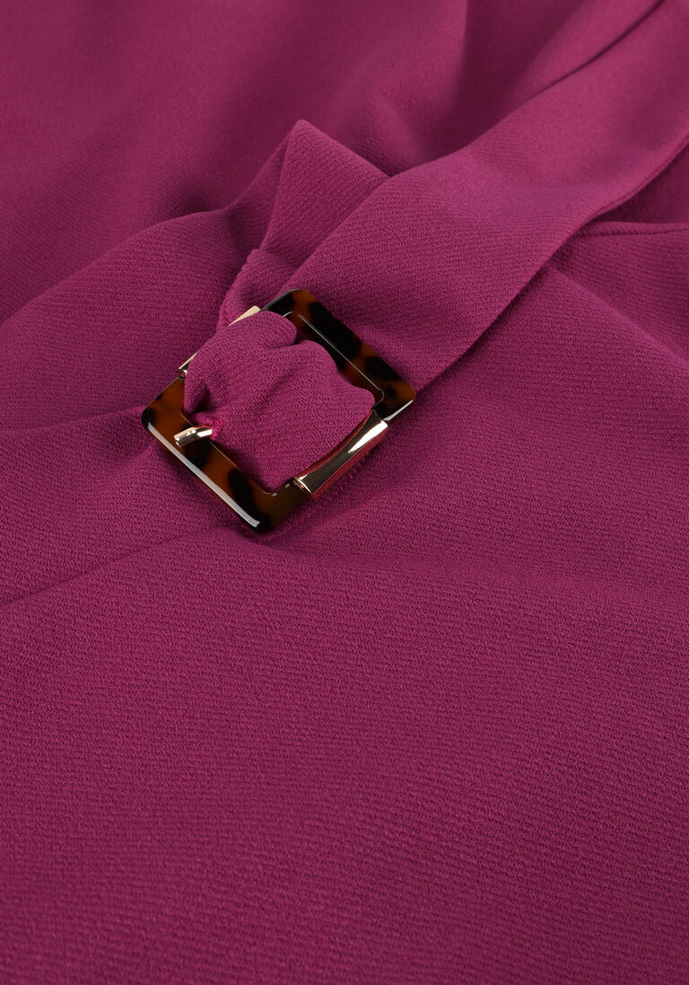 ANA ALCAZAR lila ana alcazar mini jurk dress buckle