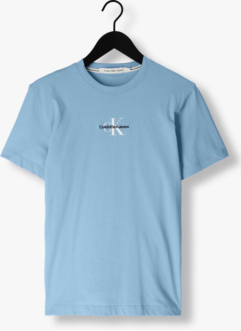 CALVIN KLEIN lichtblauwe calvin klein t-shirt monologo regular tee