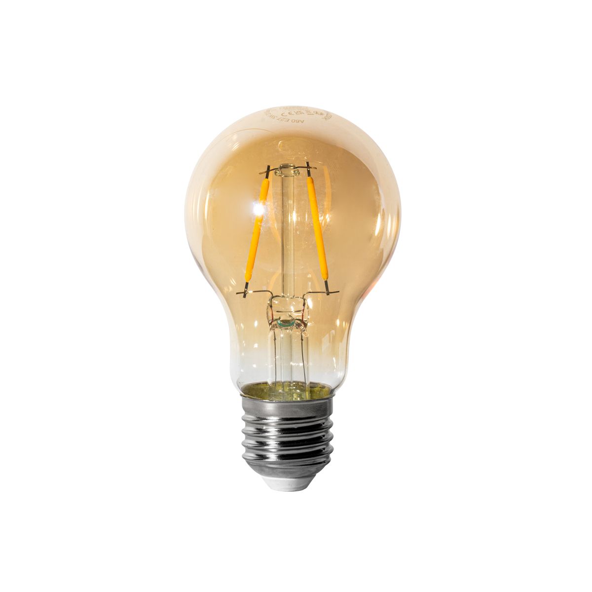 Set van 5 E27 dimbare LED lampen A60 goud 3W 310 lm 2200K