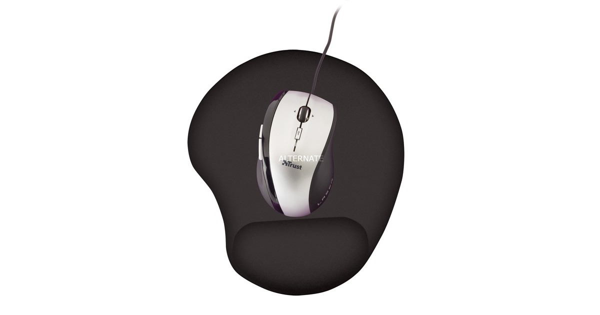TrustBigfoot Gel Mouse Pad  (Zwart, 16977)