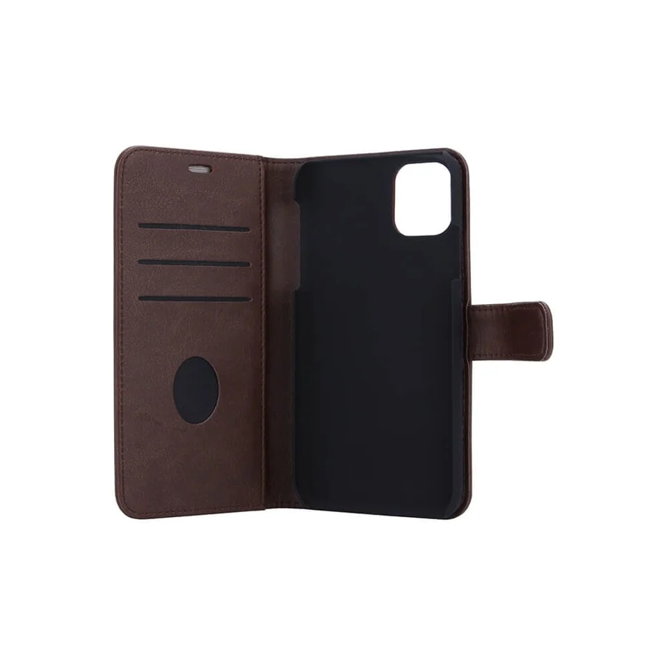RadiCover - StrålingsbeskyttelseWallet PU iPhone 12 Mini Flipcover - Brun