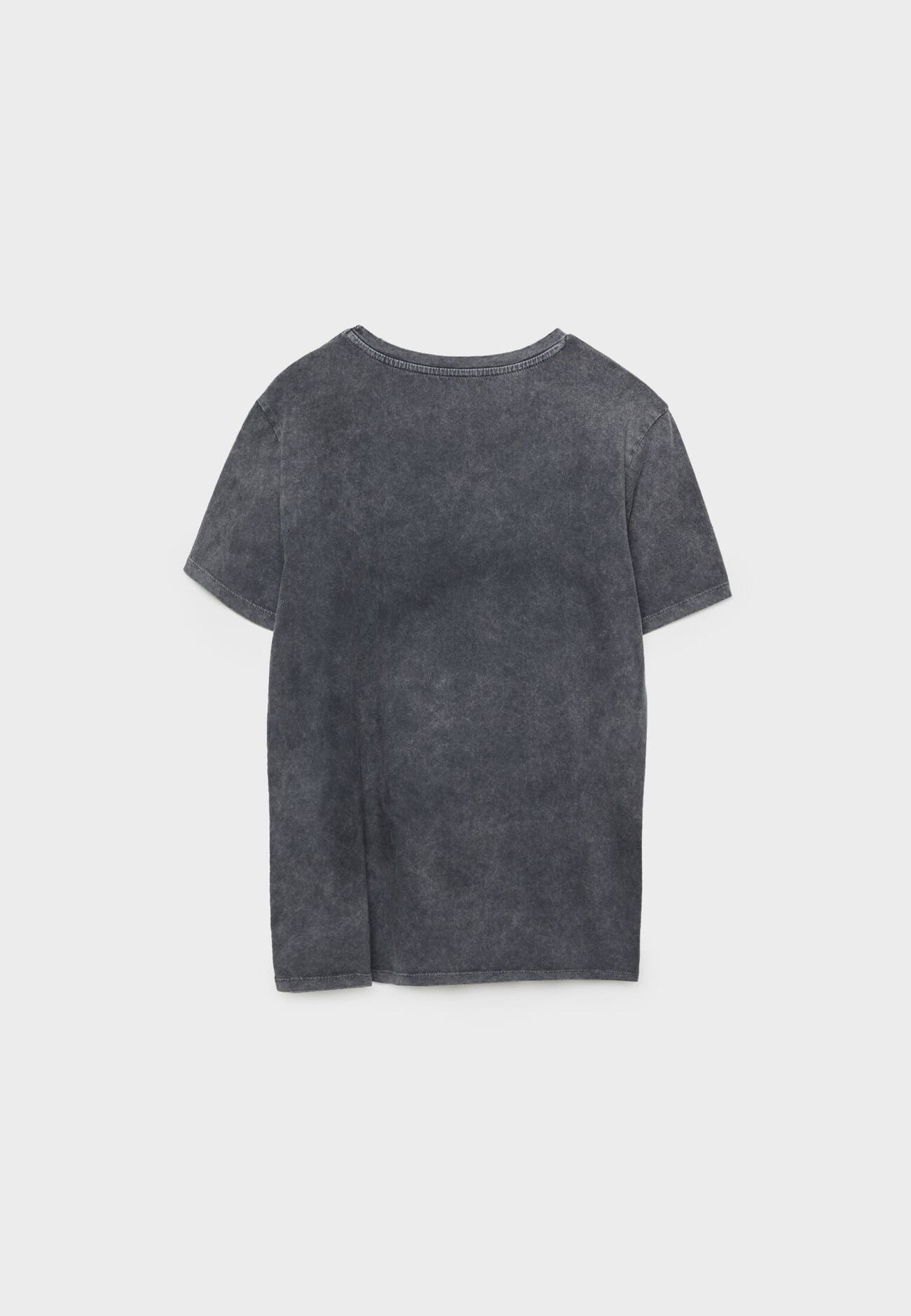 Camiseta para animais de estimação com lavagem ácida