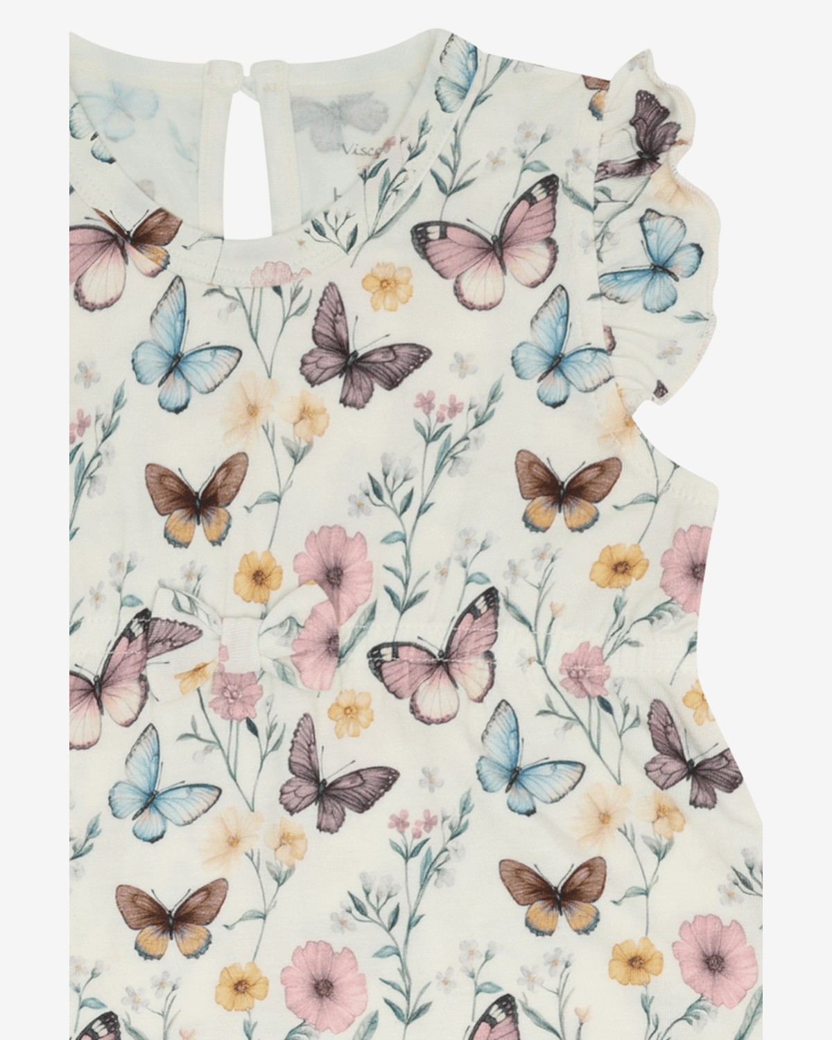 Romper Baby, Pysj – 95% Bambusviskose, 5% Elastane | HCMilu Butterfly
