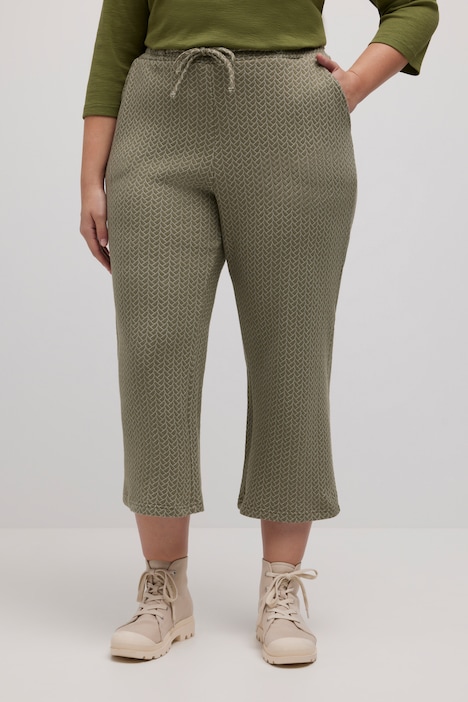 Culotte, weites Bein, Komfortbund, Biobaumwolle