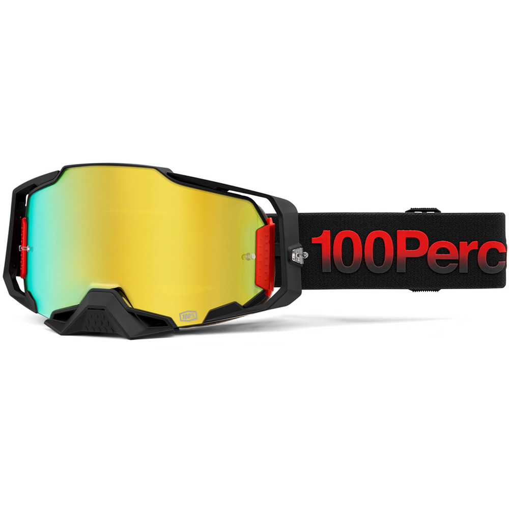 100% - Masque Armega Tzar - Gold Mirror Noir / Rouge / Or