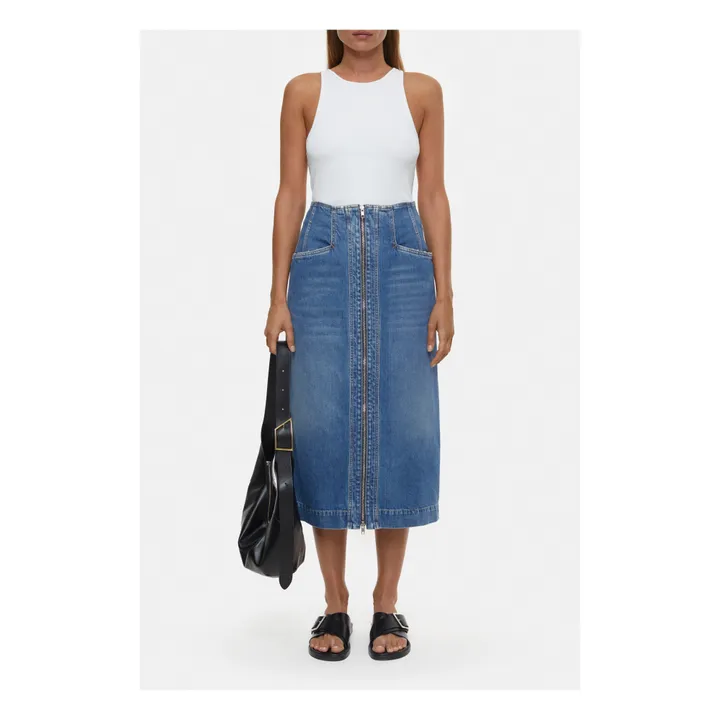 Closed Jupe Zippée Denim | Bleu