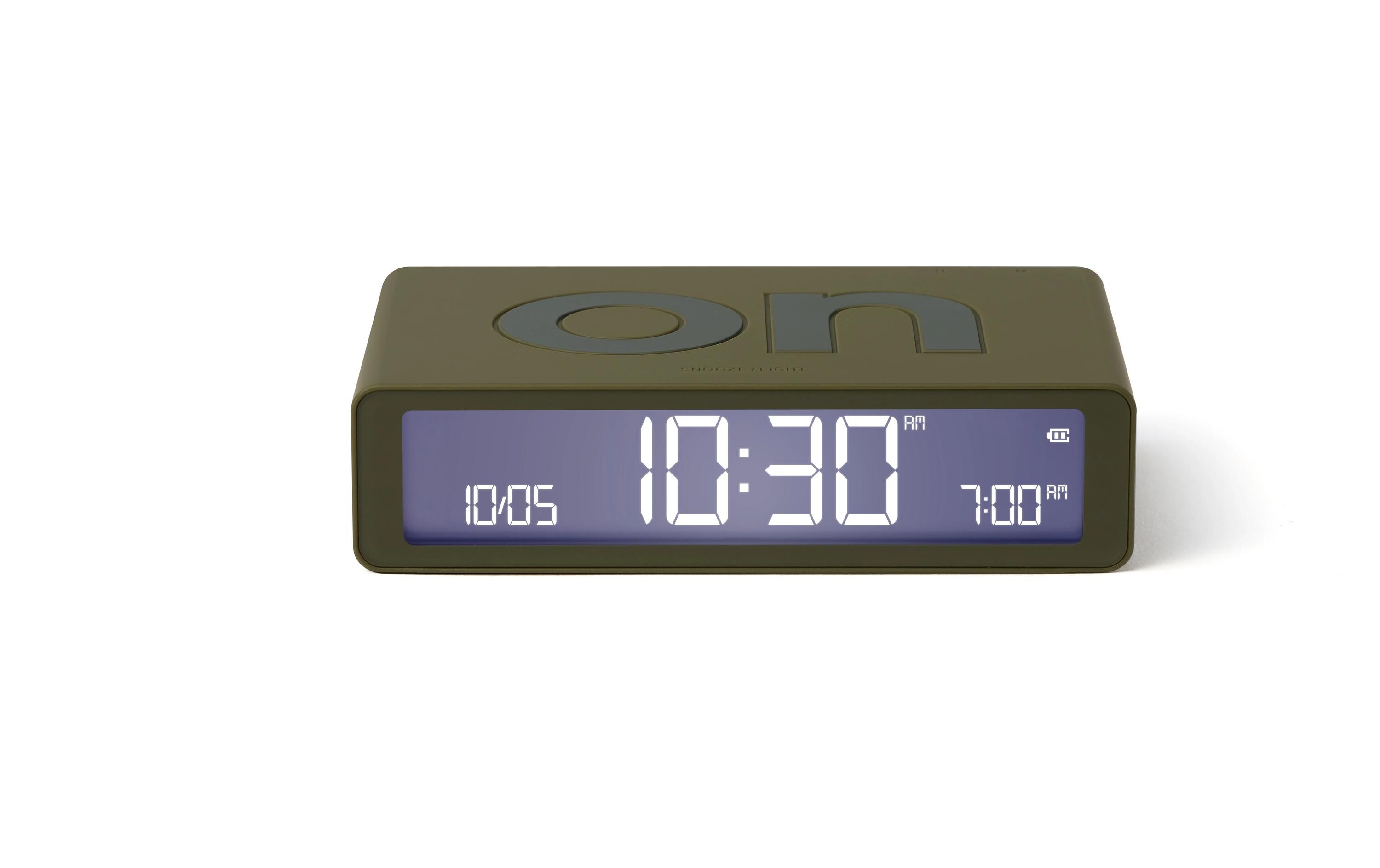 Digitalwecker Flip Classic KhakiLCD-Wecker