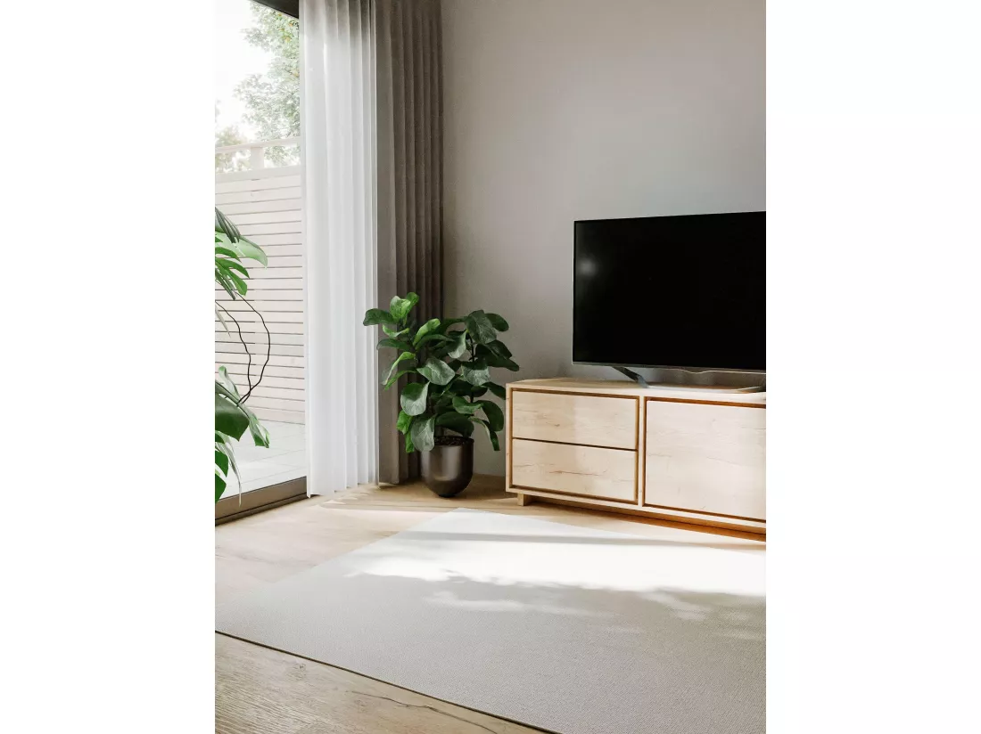 Tapis d'extérieur & intérieur Lou Blanc 120x170 cm