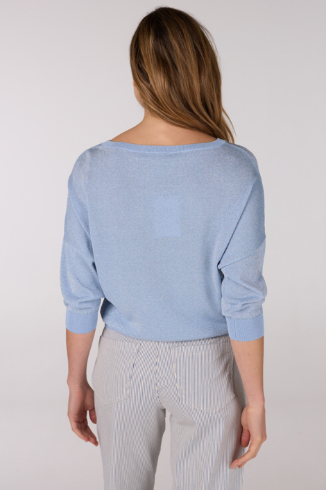 Juffrouw Jansen blauwe dames trui