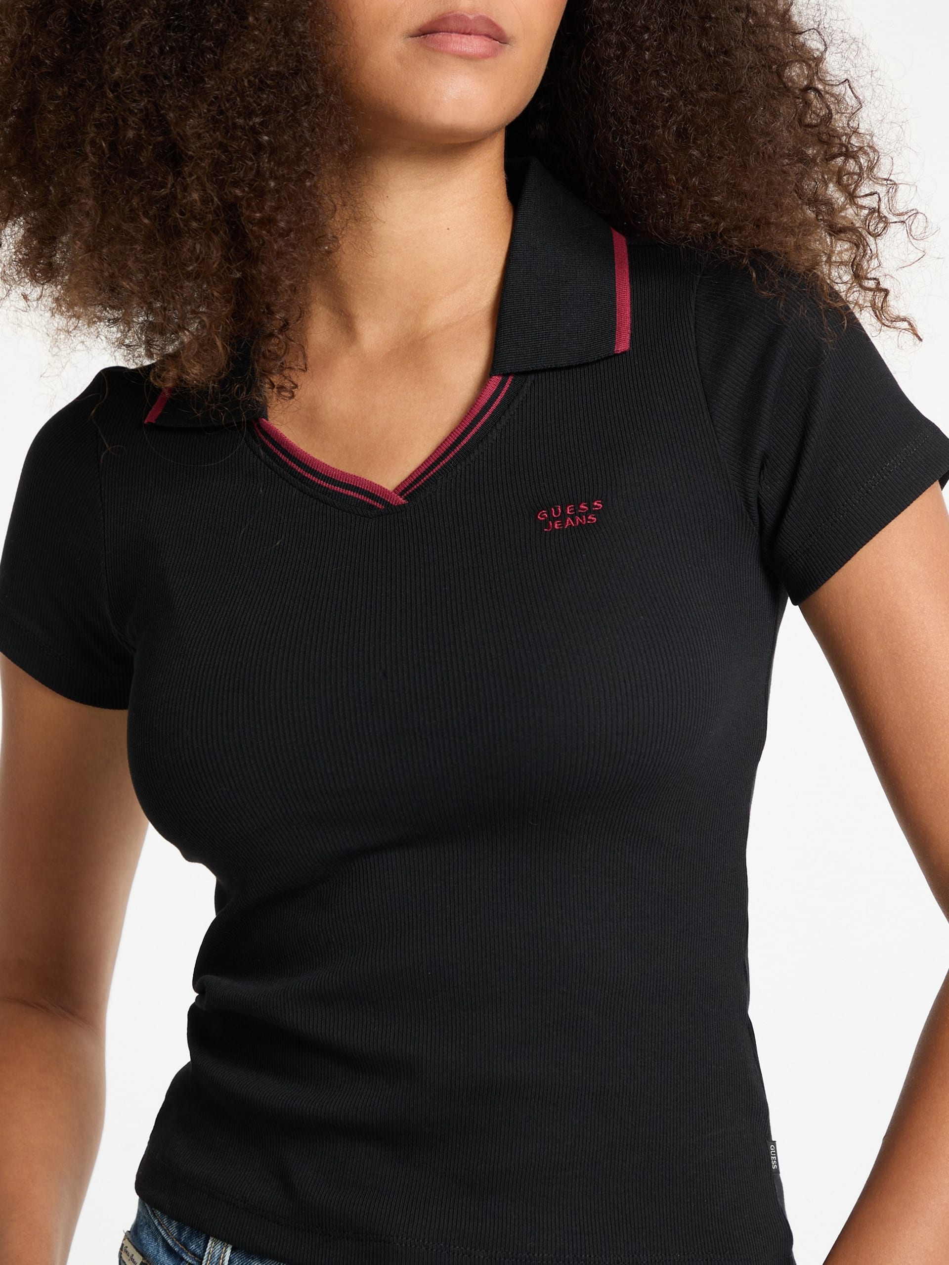 Polo Slim com Logo Bordado