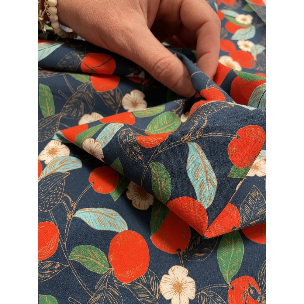 Tissu Coton Au Mètre Mandarina