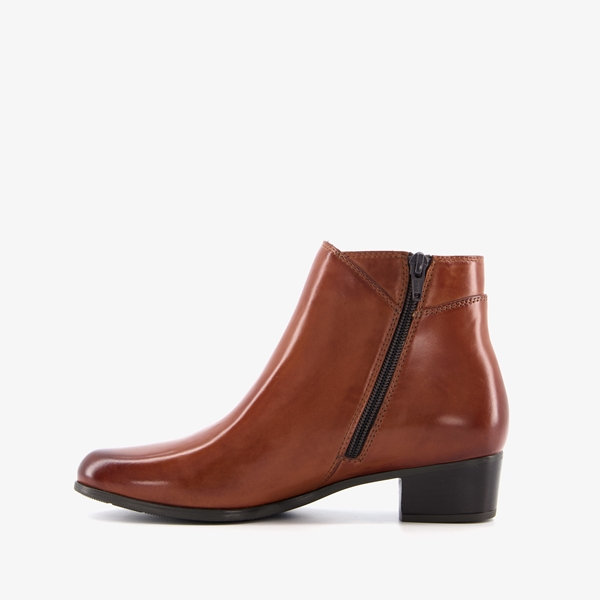 Hush Puppies leren dames enkellaarsjes met hak
