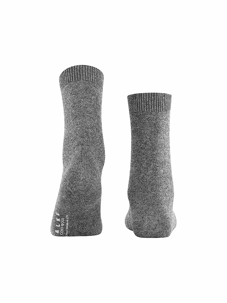 FALKE Socken COSY WOOL lieght greymelange hellgrau