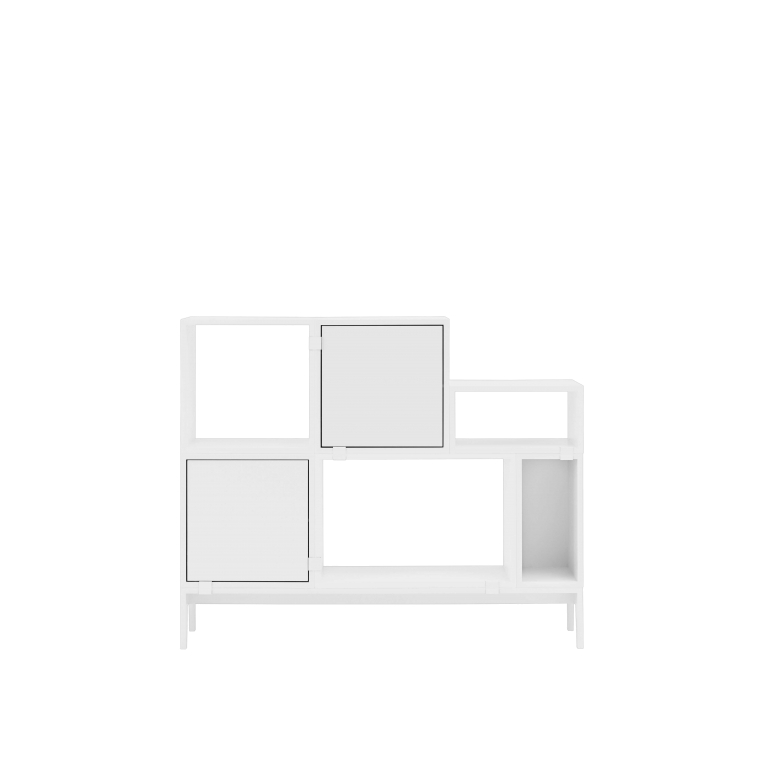 Muuto Stacked 2.0 kast medium met deur eiken