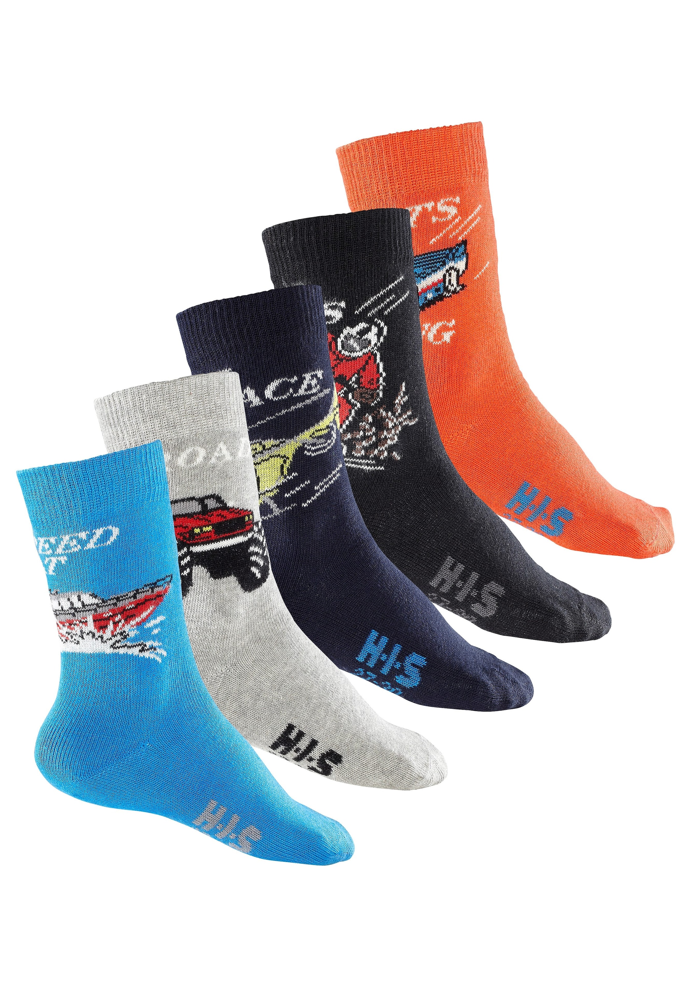 H.I.S Socken Packung, 5 Paar tlg. mit Automotiven